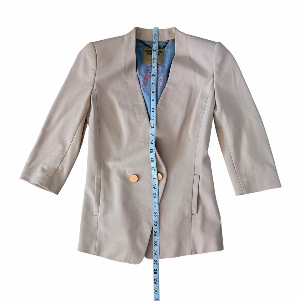 Ted Baker London “Working Title” Blush Pink Blazer Size 0 - Picture 8 of 11